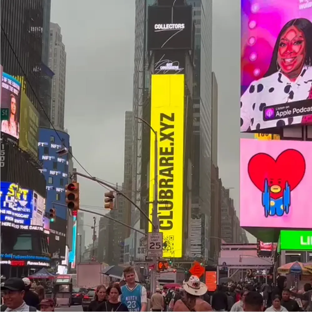 ClubRare Times Square billboard